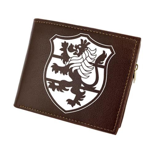 RYNDEX Black Clov-er Anime Geldbeutel, Schmale Bi-Fold Kleines Portemonnaie, PU-Leder Geldbörse Brieftasche Wallet, für Teenager und Junge Mädchen(Color:Multicolor 7)