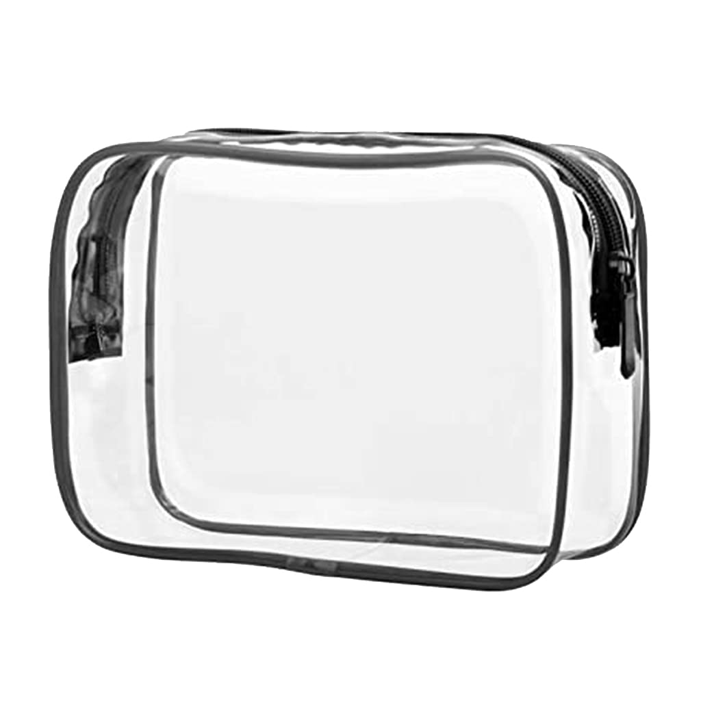 Transparente Make-up-Tasche für Kosmetik, Halsketten, Ohrringe, kleine Gegenstände, Aufbewahrung, Zuhause, Badezimmer, Büro, Reisen, auslaufsicher, transparente Tasche, Aufbewahrungstasche mit,