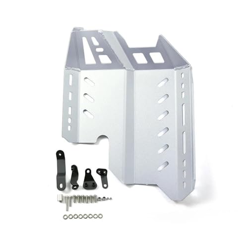 Unterfahrschutz für Motorräder Für CB400X 2019-2021 CB400 X Motorrad CNC Aluminium Skid Plate Fußstützen Bash Rahmen Motorschutzabdeckung Chassis Protector Motorschutz Chassis(Silber)