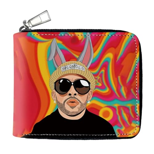 Geldtasche Anime Bad Bun. ny, Spaß Süß Kawaii Kartenetui mit Münzfach, Schlüsselanhänger Geldtasche (Color:Multicolor 7)