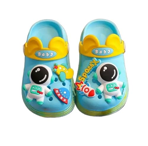 Kind Hausschuhe Jungen Und Mädchen Sandalen Sommer Flip-Flops Kinder Heimstrandschuhe Schwimmschuhe-Himmelblau-20-21 Insole13.0 Cm