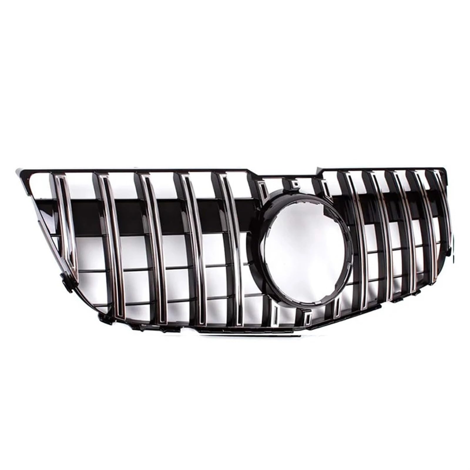 Frontgrills Für Benz Für GLK Klasse X204 2008-2012 Auto Stoßstange Haube Mesh Front Grill Oberen Racing Grille Schwarz/Silber Front Bumper Grille(Silber)