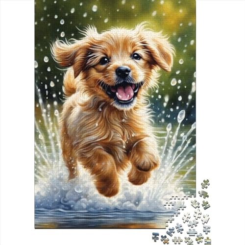 Puzzle für Erwachsene, 500 Teile, Tier-Fantasie-Hund, für Erwachsene und Jugendliche ab 12 Jahren, Holzpuzzle, zum Stressabbau, Größe: 52 x 38 cm