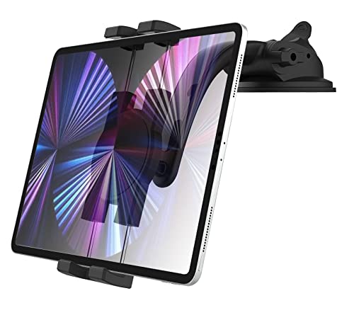 Armaturenbrett Autohalterung Tablet Halterung, Oilcan KFZ Saugnapf Tablet Halter mit Verstellbarem Arm für iPad Pro 12.9 Air Mini, Samsung Tab, Fire, iPhone 13 Pro Max, 4-13" Handys und Tablets