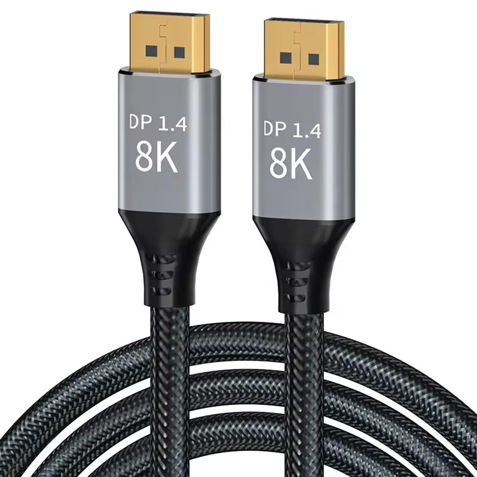 CableDeconn 10M 33FT 8K 1.4 DisplayPort Kabel 8K@60Hz 4K@144Hz Hochgeschwindigkeits-HDCP 3D mit 32,4Gbit/s Schlankes und Flexibles DP-zu-DP-Kabel