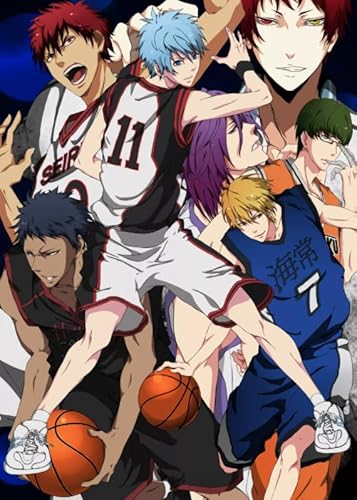 HfmQuisutron Holzpuzzle 1000 Teile Sport Basketball Anime Kurokos Poster Für Puzzle Familie Stressabbau Spiel Vf23Za