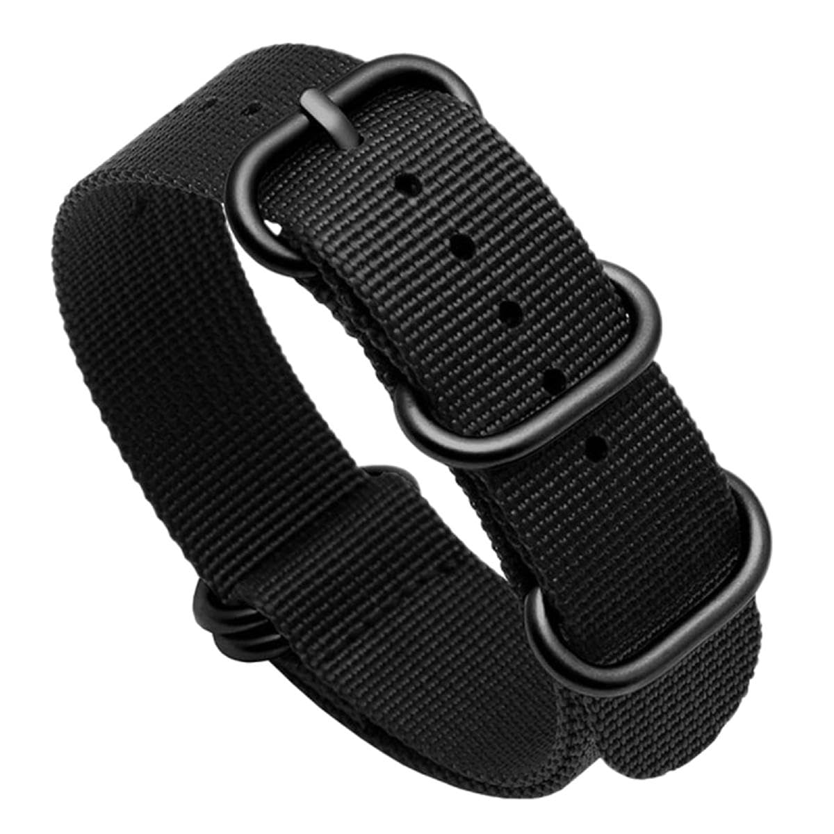 SpaRcz Armband Nylonarmband Army Sport Wasserdichtes Uhrenzubehör 18-24mm, Farbe 1, 21mm