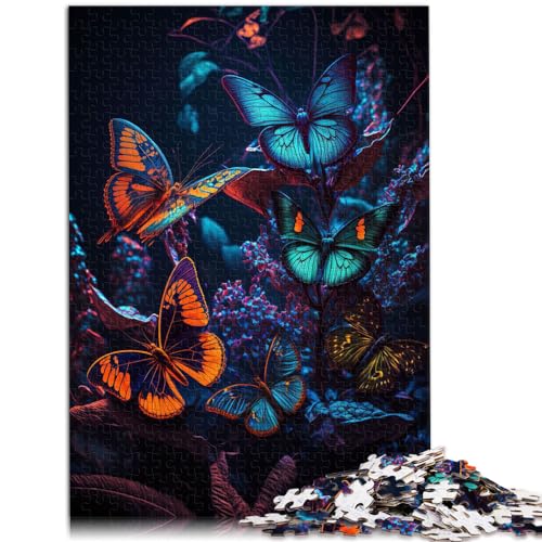 Puzzlespiel Weltraum-Schmetterling für Erwachsene, 1000 Teile, Puzzle aus Holz, Spielzeug, Puzzle, Lernspiele, Stressabbau-Puzzle, 1000 Teile (50 x 75 cm)