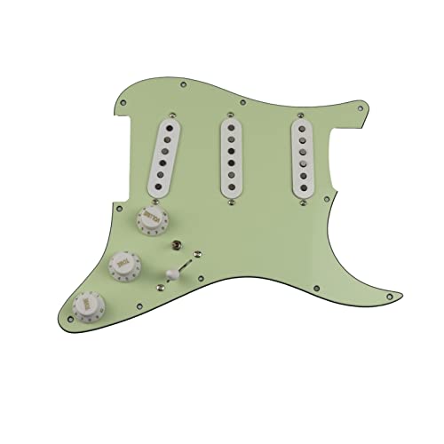 Geladenes Gitarren-Pickguard 7-Wege-geladene Pickguard-Gitarren-Pickups SSS 6. 0s Stil Einzelne Spulen Alnico 5 Verdrahtung Für Strat (Color : 17)