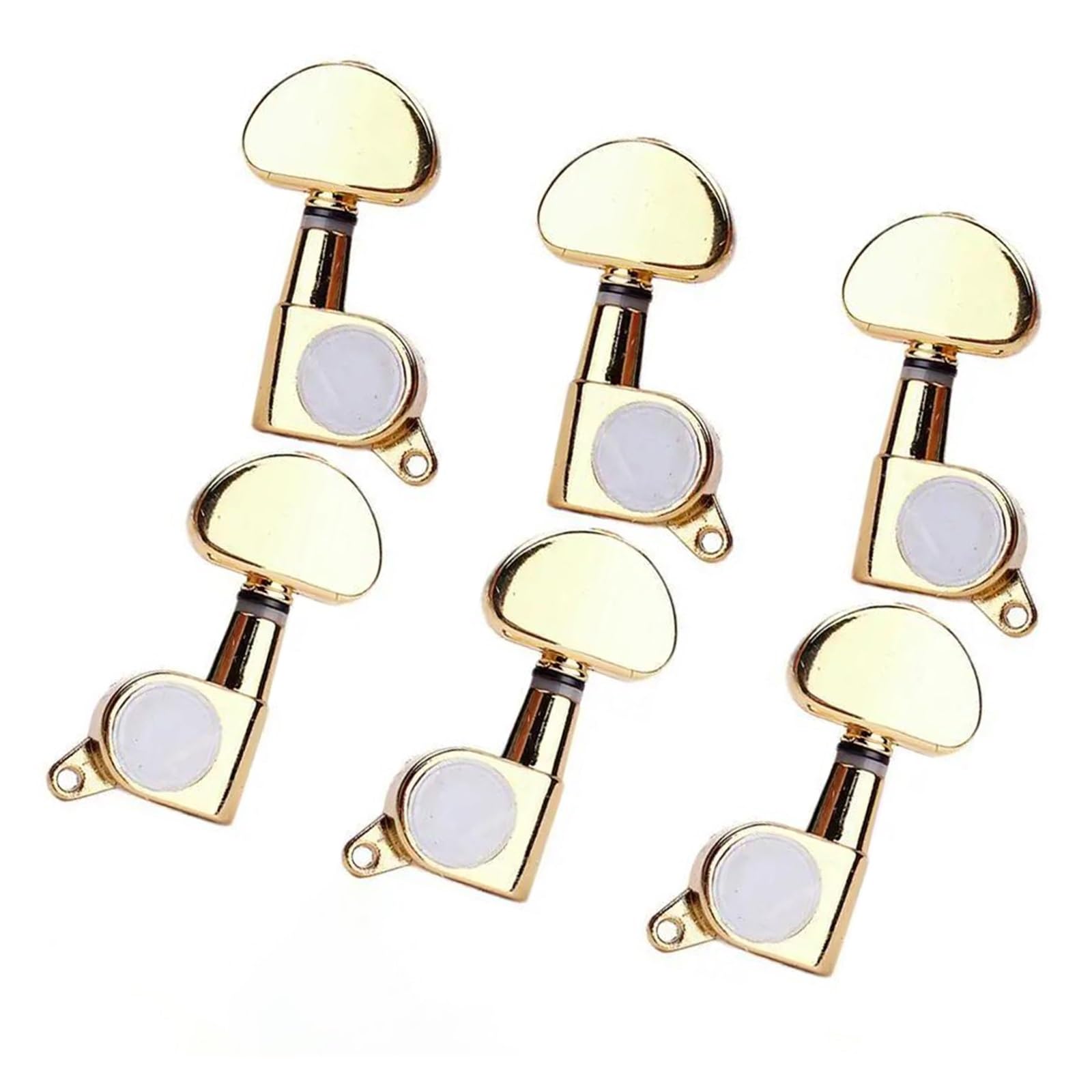 Strings Tuning Pegs Mechaniken Für Gitarre 3R 3L Half Moon Button Guitar Sealed String Tuning Nail Headstock Tuner