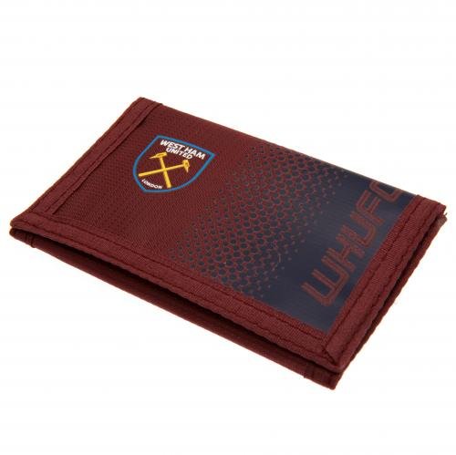 West Ham United F.C. Nylon-Geldbörse, offizielles Lizenzprodukt.