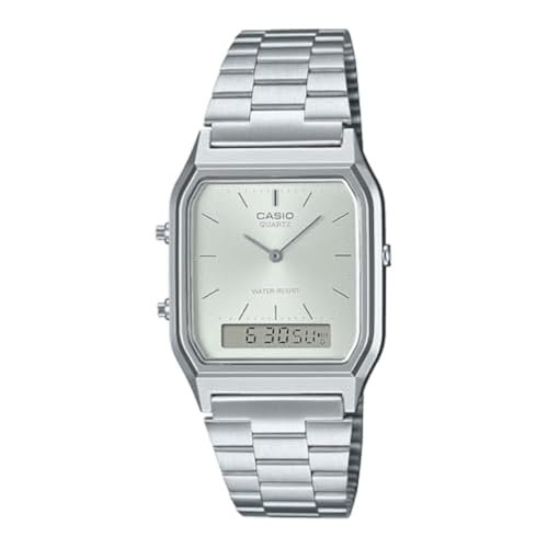 Casio AQ-230A-7A Silber Ana-Digi Uhr One Size, Armband