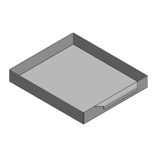 Aschekasten - Für Wamsler Kaminofen Modelle - Aschkasten aus verzinktem Stahlblech - feuerfest & hitzebeständig - Aschekästen Stahl (345x297x47 mm)