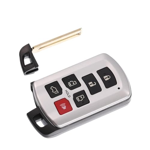 GLOCKI Auto Schlüsselgehäuse Für Toyota Für Sienna 2011-2020 Zubehör Auto Für Smart-Remote-Key Fob Fall Shell 6 Schlüssel Taste Abdeckung gehäuse Werkzeuge HYQ14ADR Auto Autoschlüssel