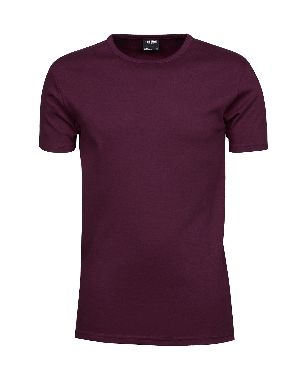 Tee Jays TJ520 Mens Interlock Bodyfit T-Shirt Shirt Herren , Farbe:WINE;Größen:L L,Wine