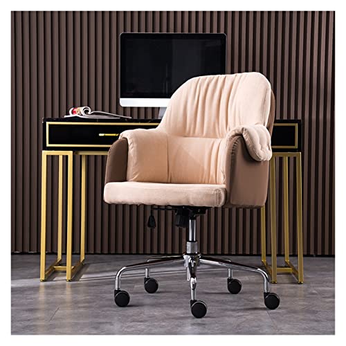 Bürostuhl Ergonomischer Home-Office-Stuhl, einfacher Schreibtischstuhl, Schlafzimmer, mittlere Rückenlehne, Arbeitszimmer, Drehstuhl, ergonomischer, verstellbarer Bürostuhl Schreibtischstuhl(H)