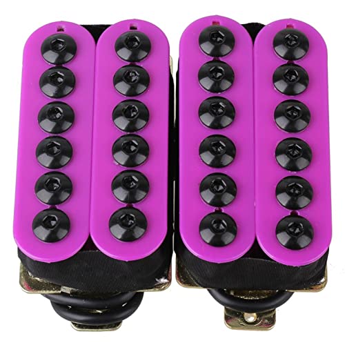 ZENGXUE Purpurroter Hochleistungs-Humbucker-Keramik-Magnet-E-Gitarre-Neck-Bridge-Pickup-Set Humbucker Tonabnehmer Set