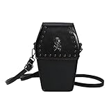 Nieten Handtasche Umhängetasche Sargförmige Tasche Für Frauen Vielseitige Geldbörse Trendige Tasche Halloween Gothic Tasche Handytasche