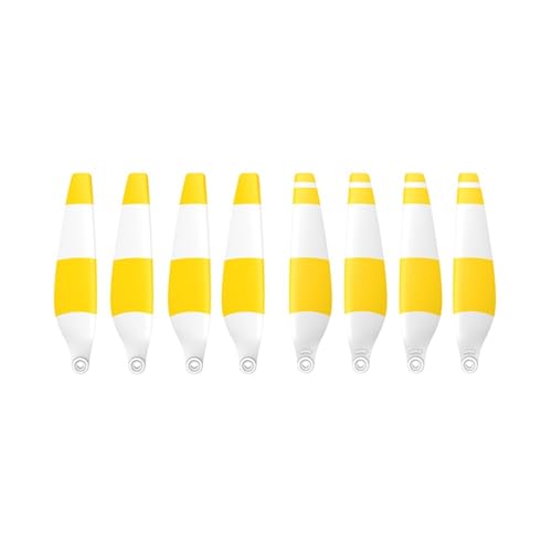 Drohnenzubehör 8 STÜCKE 6030F Propeller, geräuscharmer, leichter Flügel, geeignet for DJI Mini 3 Pro und Mini 4 Pro Drone Ersatzpropeller Das ist austauschbar(8pcs White Yellow)