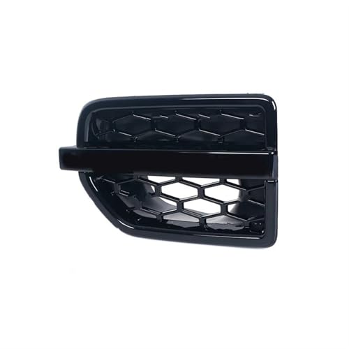 Frontgrills Für Land Für Rover LR4 2010-2016 Auto Seitengitter Lufteinlass Kotflügelöffnungen Grill Stoßstange Glanz Schwarz Silber Front Bumper Grille(Black Left)