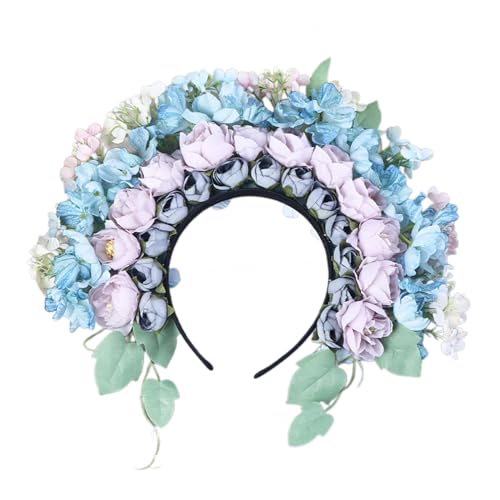 Elegante Seidenblumen-Haarbänder, doppelseitig, Blumen-Haarnadel-Accessoire, bunte Blumen-Haardekoration für Festivals, modisches Haar