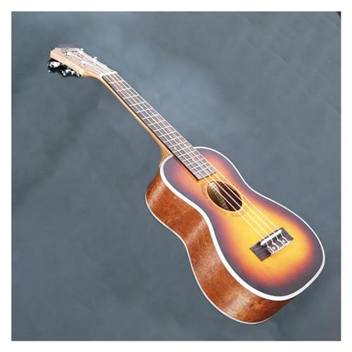 23-Zoll-Mahagoni-Korpus, Palisander-Griffbrett, Ukulele, Vier Saiten, 17 Bünde, Akustik-Ukulele-Gitarre Ukulele Einsteiger Kit