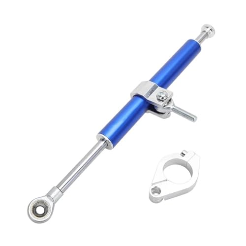 Dämpfer Lenkungsstabilisator Dämpfer Stabilisieren Control Motorrad Lenkung Für R1-R6 Für MT07 MT09 250 Z250 CNC-Halterung(Blue)