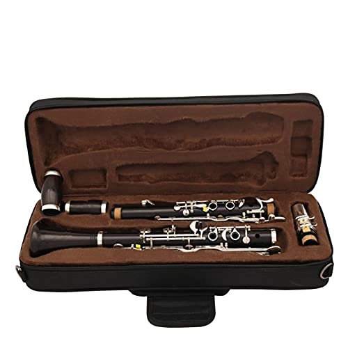 Klarinette Professionelle Ebenholzklarinette Deutsch G TONE 18 Keys Holzwind Instrument Klarinette (Color : 02)