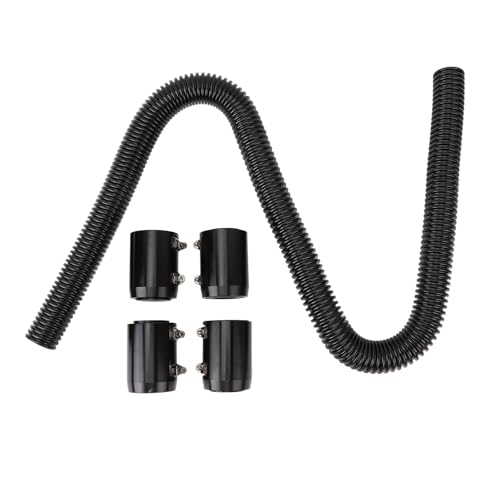 Flexibles Kühlerschlauch-Set aus Edelstahl für effiziente Kühlung (Black)