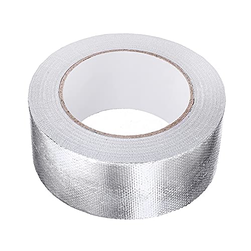 Skdvy Auspuffband HitzebestäNdig 1 stück Auto Motorrad aluminiumfolie wärmeabschirmklebeband klebende ablassung wrap rohrkanäle Reparatur Klebeband high Temp resistent 25mx5cm