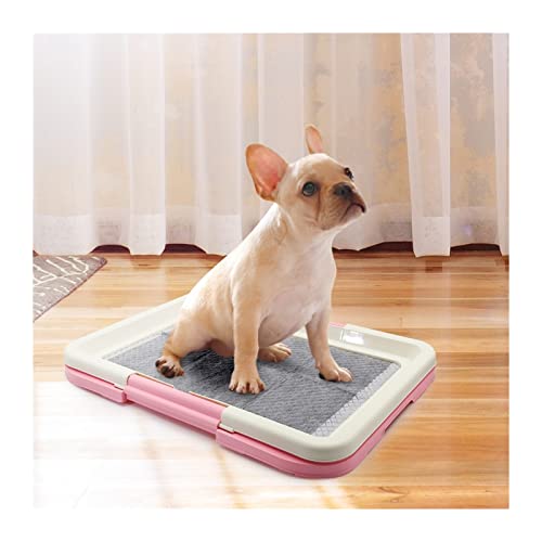 KKXXYQFC Hundetöpfchen Rosa Tragbare Hundetrainingstoilette Indoor Hundetöpfchen Haustiertoilette Katze Katzentoilette Heimtierbedarf 47 cm * 34 cm Hundetoilette