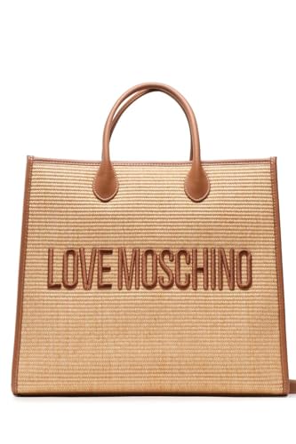 Love Moschino Damen Jc4318pp0gkn120a Einkaufstasche, Camel