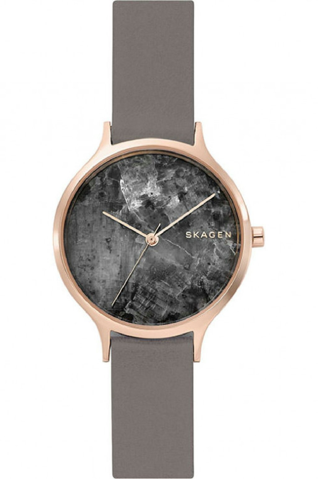 SKAGEN Damen Analog Quarz Uhr mit Leder Armband SKW2672