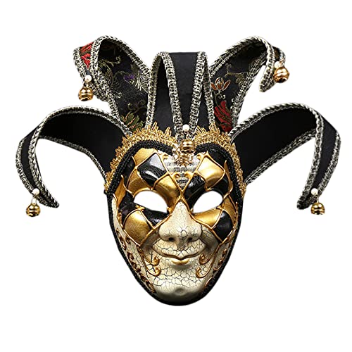 Mardi Gras Maske Narrenmaske Musik Mardi Wand Dekorative Kunst Sammlung Maske Vollgesichtsmaske für Party Maskerade Maske Vollgesichtsmaske Karneval Maske Narrenmaske für Halloween