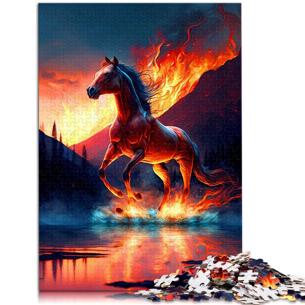 Puzzles zum Verschenken, Pferd für Erwachsene, Puzzles 1000 Teile, Holzpuzzles, Schwierige und Schwere Puzzles für Frauen und Männer, 1000 Teile (50 x 75 cm)