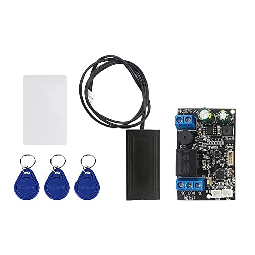 MILUZD Handy NFC-Steuerplatine Fingerabdruck-IC-Karte DIY-Relaismodul 13,56 MHz Zugangskontrollkarten-Controller, IC + NFC