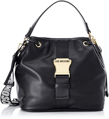 Love Moschino Damen Jc4371pp0fkh100a Handtasche, Schwarz, Einheitsgröße