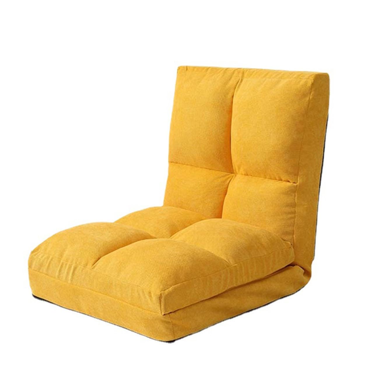 Klappsofa Stuhl, Klappbarer Gaming-Stuhl mit hoher Rückenlehne, weiches Kissen, leicht zusammenklappbar, Sitzsack-Sofa for Teenager und Erwachsene, geeignet for Schlafzimmer, Büro, Wohnzimmer(Orange)