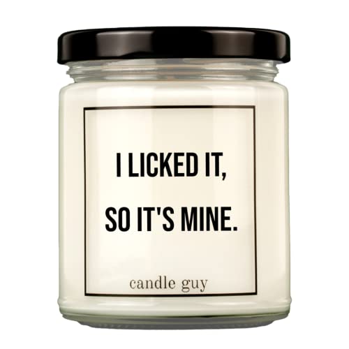 candle guy Duftkerze | I licked it, so it's mine. | Handgemacht aus 100% Sojawachs | 70 Stunden Brenndauer