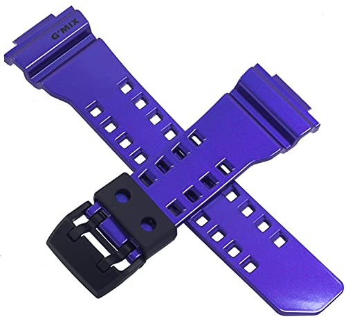 Casio Uhrenarmband für GBA-400-2A GBA 400 blau glänzend 10479600