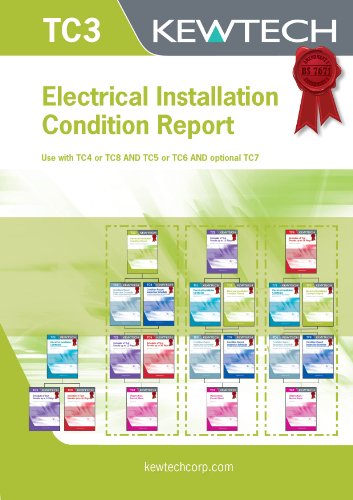 Kewtech TC3 englisches Buch „Electrical Installation condition report“, 40 Seiten