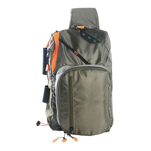 Oxxggkao Fliegenfischen Slings Pack Angelgerät Aufbewahrungstasche Brusttasche Einzelne Umhängetaschen Für Outdoor Angeln Wandern Jagd