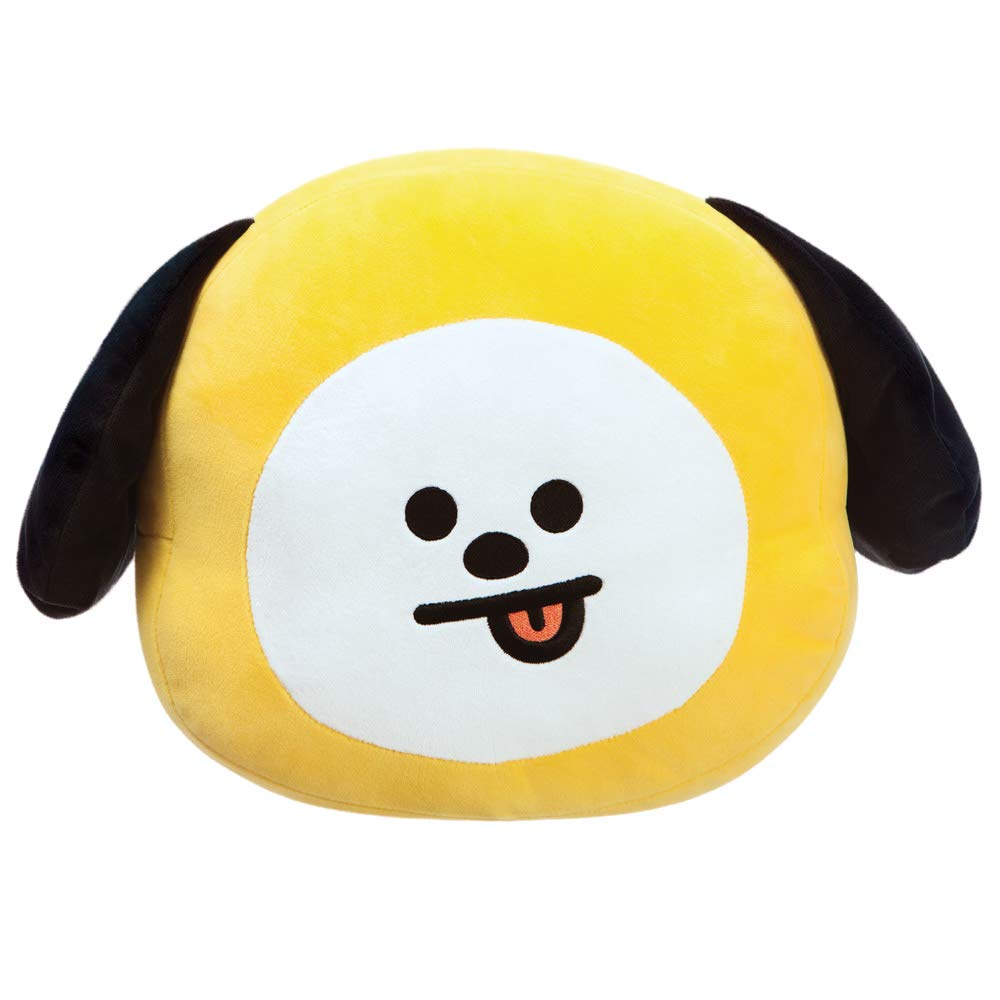 Aurora BT21 Official Merchandise Kissen by World, CHIMMY Plüschkissen, gelb, 16 x 29