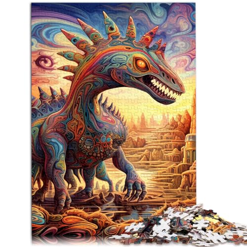 Puzzle, antike Dinosaurier, 1000-teiliges Puzzle für Erwachsene, Holzpuzzle, anspruchsvolles Puzzlespiel und Familienspiel (50 x 75 cm)