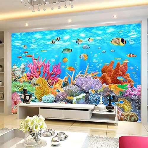 Fische Korallen Unterwasserwelt 3D Tapeten Wanddekoration Fototapete Sofas Wohnzimmer Wandbild Schlafzimmer-400cm×280cm