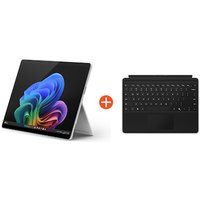 Microsoft Surface Pro (11. Generation) 13" OLED 2in1 Platin Snapdragon® X Elite 16GB RAM 512GB SSD Win11 ZIA-00004 inkl. Schwarzes Keyboard