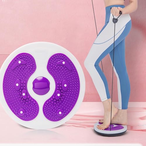 Waist Twiister, Waist Whisper Twist Disc, Balance Board Twiister Übung für Taille, Body Shaping Waist Twisting Disc für Frauen Erwachsene Cardio, Taille Wriggling Plate mit Widerstandsband, Fußmassage