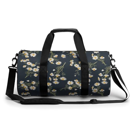 Blumen Sport Duffel Bag Sporttasche Reisetasche Handgepäck Tasche Schwimmtasche Weekender Bag 45x23x23cm