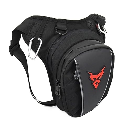 Motorrad Beintasche Bein Tasche Motorrad Fanny Pack Taille Tasche Bein for Motorradfahrer Männliche Frauen Brust Tasche Multi-funktionale Outdoor Gepäck Motorrad Tasche Bein(11-MC-0105 RD)