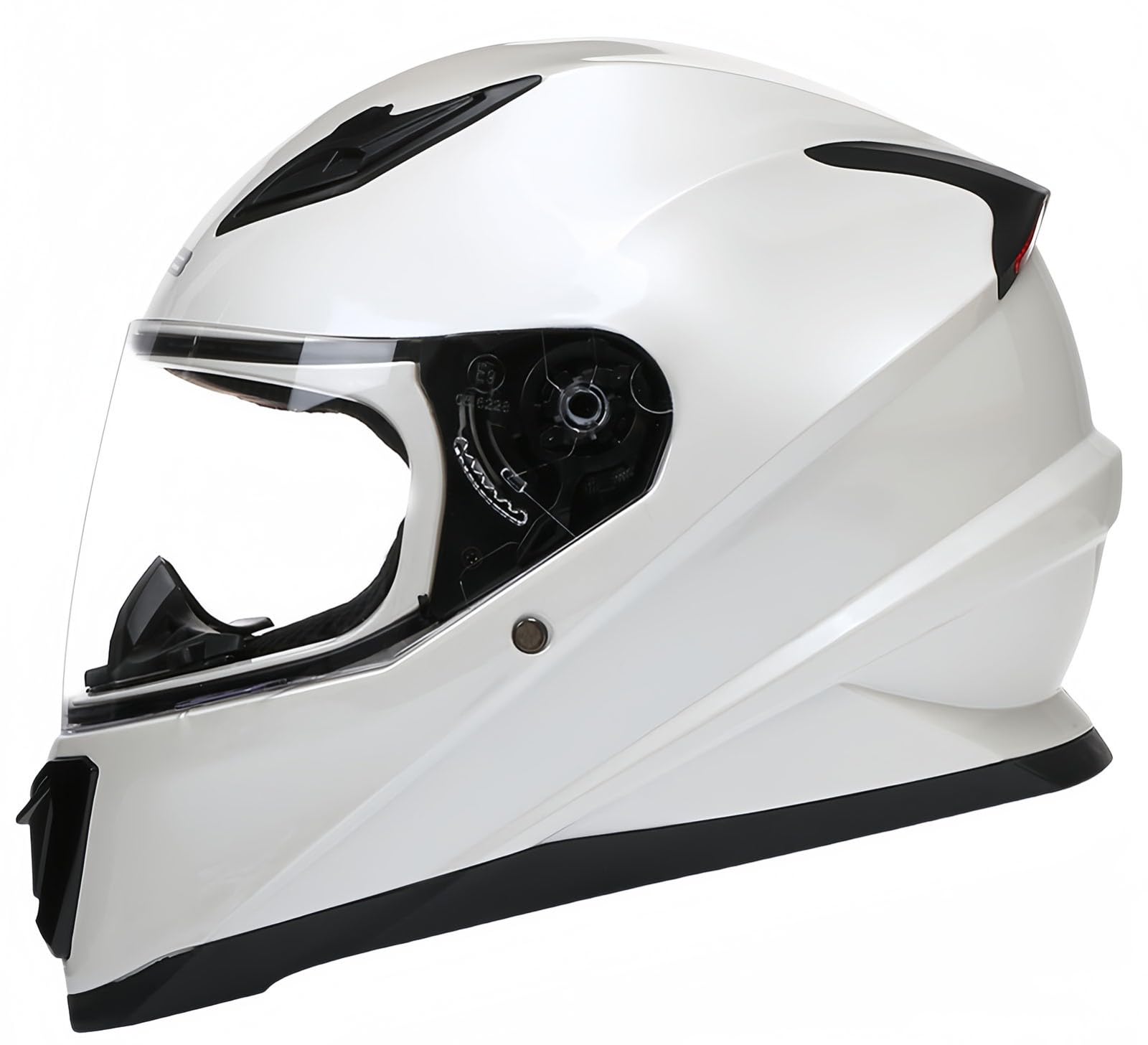 Motorrad-Integralhelm, Straßenhelm Unisex, Doppelvisier-Motorradhelm, Erwachsener Männer Und Frauen ECE 22.06 Zertifizierter Schutzhelm G,XL61-62CM